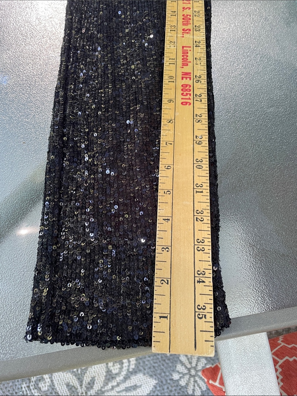 Cable & Gauge Black Sequin Trousers - Picture 5 of 10